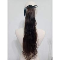 ราคา แฮร์พีชหางม้าผมแท้ลอนธรรมชาติ ความยาว60เซนน้ำหนัก70กรัม (27168576621)