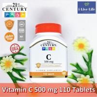 ราคา วิตามินซี C 500 mg 110 Tablets - 21st Century (7102608682)