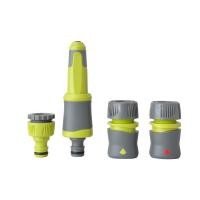 ราคา Shopping Idea Tree O Plus ชุดหัวฉีดน้ำปรับระดับได้ พร้อมข้อต่อสวมเร็ว1/2 ครบชุด รุ่นDY8025K สีเขียวเทา ฮิตติดเทรน (24425846281)