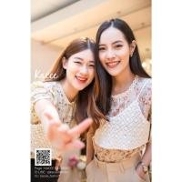 ราคา เสื้อลายดอกแขนสั้นและกั๊ก (E003) (17505679235)