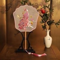 ราคา เบนเจ้าสาวพัดลมมือฟีนิกซ์มงกุฎเย็บปักถักร้อยสองด้านกลุ่มพัดลมจีนโบราณสองด้านเย็บปักถักร้อยโบราณ ชม. อันฟู่ กี่เพ้า เต้นรําพัดลม (42860588989)