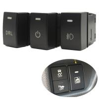 ราคา ด้านหน้าหมอกโคมไฟปุ่มรถ LED DRL Light กระจกด้านหลังสวิทช์ความร้อนสําหรับ Honda Fit HRV CRV VEZEL 2017 2018 2019 2020 2021 (55951446458)