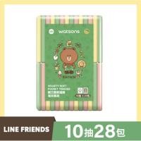 ราคา Watsons Velvety Soft Pocket Tissue (LINE FRIENDS)(28packs) TAIWAN LIMITED EDITION เสื้อยืดแขนสั้น (54601507026)