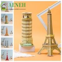 ราคา AENEH โมเดลอาคารที่มีชื่อเสียงระดับโลก, กระดาษ 3D มินิกระดาษแข็งปริศนา, หอลีนทํามือของปิซ่าประกอบรุ่นบ้านเดสก์ท็อปตกแต่งผู้ใหญ่ (48051718189)