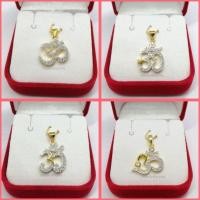 ราคา จี้โอม จี้เพชร หุ้มทองแท้ 24k ฝังเพชรสวิสแท้ (29817289408)