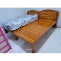 ราคา ส่งทั่วไทย+ขายดีเตียงนอน 3.5ฟุต เตียงนอนไม้ระแนง แบบมีหัวโค้ง ผลิตจากไม้สัก100% เคลือบยูริเทน กันแมลง กันน้ำ กันเชื้อรา (6173968074)