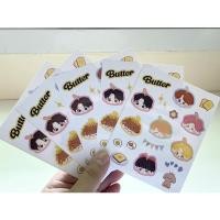 ราคา BTS : สติกเกอร์ไดคัท(Butter)แบบการ์ตูน น่ารักๆพร้อมส่ง (12025464175)
