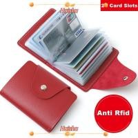 ราคา Huishu กระเป๋า HOLDERS หนังแท้และPU มีช่องเก็บบัตร 24 ช่อง พกพาสะดวกสำหรับการจัดเรียบร้อยของบัตรเครดิตและบัตรประจำตัว (54251713310)
