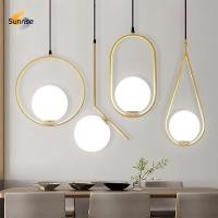 ราคา โคมไฟแขวนสไตล์นอร์ดิก เรียบง่าย กระจกเหล็กทรงกลม ตกแต่งเพดานแบบโมเดิร์น โคมไฟแขวนสำหรับห้องนอน ห้องอาหาร ห้องนั่งเล่น (25293825194)