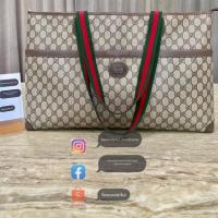 ราคา gucci monogram ophidia canvas large shopping travel tote - unisex วินเทจ ของแท้ กุชชี่ กระเป๋าแบรนด์เนม (42505426401)