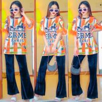 ราคา ชุดเซต2ชิ้นเสื้อผ้าสลาฟ+กางเกงกำมะหยี่ (23913678132)