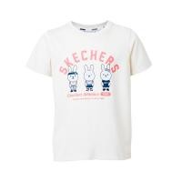 ราคา Skechers สเก็ตเชอร์ส เสื้อยืดแขนสั้นเด็กผู้หญิง Girls Comfort Athletic Short Sleeve Tee - SL424G663-OW02 (28123471565)