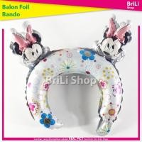 ราคา ที่คาดผมตัวละครมินนี่เมาส์ขนาดเล็กสีขาวลูกโป่งฟอยล์ (21446696773)