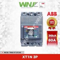 ราคา เบรกเกอร์ (ABB) XT1N 3P 80A (36kA) (25825074549)