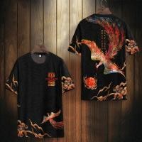 ราคา เสื้อยืดแขนสั้นลําลอง ผ้าเรยอน พิมพ์ลายนกฟินิกซ์ เข้ากับทุกการแต่งกาย แฟชั่นฤดูร้อน สไตล์จีน สําหรับผู้ชาย (25251475288)