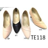 ราคา LOLLA TE118 คัชชูงานถูกและดี คัชชูหัวแหลม ส้นสูง 2 นิ้ว ดีเทลเรียบๆ สวยเก๋ หนังนิ่มมาก ราคาเบาสุดๆค่ารุ่นนี้ (24033767393)