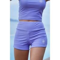 ราคา USED ส่งต่อ กางเกงขาสั้นแอคทีฟ - NOOnara Active Shorts ผ้า 2 ชั้น สี LAVENDER (M) (26476679063)