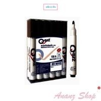 ราคา ปากกาไวท์บอร์ด ปากกาเขียนกระดาน White board pen สีดำ แพ็ค 12 ด้าม Q-BIZ (3262229732)