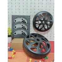 ราคา ผ้าครัชคาร์บอน พร้อมกระโหลกครัชเจาะไล่เบา พร้อมสปริงสำหรับรถรุ่น PCX160,PCX150,LEAD,GIORNO สินค้าคุณภาพ(กระโหลกครัชสีดำ) (42170257735)