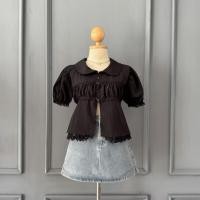 ราคา เสื้อคอบัว แต่งลูกไม้สีดำ (40875050517)