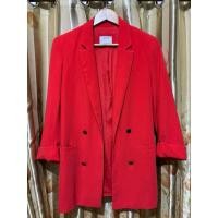 ราคา Bershka red-orange blazer suit size M เบลเซอร์สูท สีส้มแดง แบรนด์เบอร์ซก้า สูททำงาน สูทคาเฟ่ เบลเซอร์สีส้ม สูทสีส้ม (19795337406)