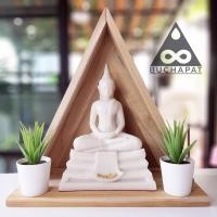 ราคา หิ้งพระไม้สักทรงสามเหลี่ยม (4500297317)