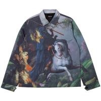 ราคา SLUM LTD - RIPNDIP Fire & Desire Denim Coach Jacket Multi (9332434206)