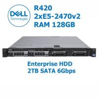 ราคา Dell R420 Server RAM 192GB 2xE5-2470v2 20C 40T ECC RDIMM HDD 2TB H710 2x550W version ล่าสุด Poweredge มือสองราคาถูก (44059238670)