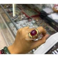 ราคา แหวนพลอยทับทิมแอฟริกา ตัวเรือนเงินแท้ Ruby Aura Collection Lot3 (50251497117)