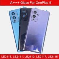ราคา A+++ Gorilla Glass 5 ด้านหลังสําหรับ Oneplus 9 ฝาหลังแบตเตอรี่ซ่อมกระจกเปลี่ยนโทรศัพท์ประตูกรณี + โลโก้เลนส์กล้อง (42626776584)