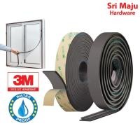 ราคา MAJU MNA-MAG แม่เหล็กแม่เหล็กแถบ Grooved 3M 300LSE เทปสองด้านสําหรับ DIY ยุงหน้าจอหน้าต่างตาข่าย Jaring Nyamuk (41150993474)