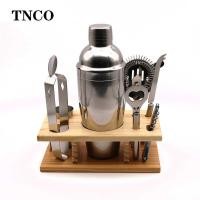 ราคา 750มล บาร์เทนเดอร์ไม้แร็คไม้ไผ่ชุด9ชิ้นบาร์บาร์เทนเดอร์เครื่องมือถ้วยตวงถ้วยเชคเกอร์บาร์เทนเดอร์เชคเกอร์เชคเกอร์ (57650237688)