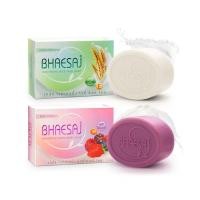 ราคา Bhaesaj whitening soapเภสัช สบู่ก้อน 90/130 กรัม สบู่เภสัช มี 2 สูตร rice milk soap/ mixed berry soap (27735683101)