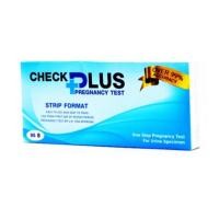 ราคา CHECK PLUS PREGNANCY TEST STRIP FORMAT ที่ตรวจการตั้งครรภ์ แบบจุ่ม 14081 (2728489330)