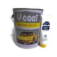 ราคา สีโป๊วเหลือง วีโค๊ช V-COAT 2K Poly Putty ขนาดแกลลอนใหญ่ 3.7กิโลกรัม (โป๊ว+ น้ำยา) (19670332463)