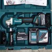 ราคา หินเจียรแบต ( หินเจียร, หินเจียรไร้สาย, ลูกหมู, ลูกหมูไร้สาย ) Makita DGA404RFE ขนาด 4 นิ้ว 18 โวลต์ แบต 3Ah แบต 2 ก้อน (1167285919)