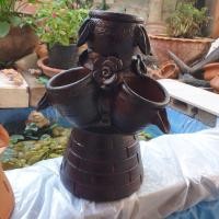 ราคา ชุดน้ำริน ทำน้ำตก ได้ 2 ชิ้น สูง 21 ซม.+ ฐานตั้ง สีดำ ตกแต่งสวน บ้าน พร้อมใช้งาน (25264804283)