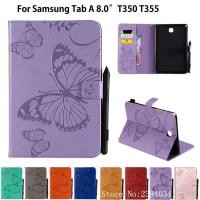 ราคา Sm-p355 สําหรับ Samsung Galaxy Tab A 8.0 SM-T350 T355 SM-T355 P350 P355 ฝาครอบแท็บเล็ตผีเสื้อนูนรูปแบบขาตั้งปลอก (8797867108)