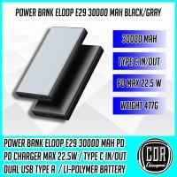 ราคา แบตสำรอง Eloop E29 ความจุ 30000 mAh รองรับ Quick Charge 3.0 + Apple PD + Power Bank Fast Charge (ของแท้ประกันศูนย์ 1 ปี) (18171683244)