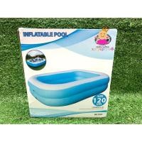 ราคา สระน้ำ สระเป่าลม ขนาด 120 x 90 x 35 Cm มี 3 สี เขียว ชมพู ส้ม (5525236285)