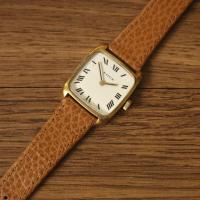 ราคา Vintage Edox Tank Watch Swiss Made เรือนทองเลขโรมันสวยงาม สภาพดี ระบบไขลาน (42450499617)