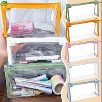 ราคา [บ้าน]-กล่องดินสอพีวีซีใสเรียบง่ายสไตล์ อิน สําหรับนักเรียน,อุปกรณ์โรงเรียนที่ทนทานพร้อม5สี (สีฟ้า/สีขาว/สีเขียว/สีชมพู/สีเหลือง)การจัดเก็บความจุข (43925350576)