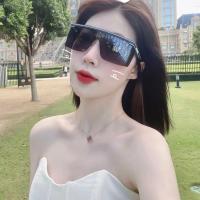 ราคา DIOR1308 แว่นตากันแดดกรอบใหญ่พิมพ์ตัวอักษรแว่นตากันแดดแว่นตากันแดดหล่อ All-Match Cool แว่นตากันแดด (56102047024)