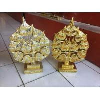ราคา ต้นโพธิ์เงินโพธิ์ทอง ไม้แกะสลักปิดทองติดกระจกสวยงาม (7735244082)