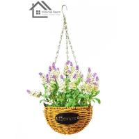 ราคา ดอกลาเวนเดอร์ขาวและใบไม้ประดิษฐ์พร้อมกระถางแขวน ต้นไม้ปลอม ต้นไม้มงคล ต้นไม้แต่งบ้าน ต้นไม้จัดสวน (6688395214)