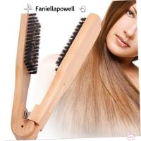 ราคา ฟานิลาโปเวลล์ หวีหนีบรูปตัว โวลต์, หวีหนีบผมตรงแปรงคู่แบบคงที่, เครื่องมือหนีบผมตรงมืออาชีพไม้หวีทําผม (50750657603)