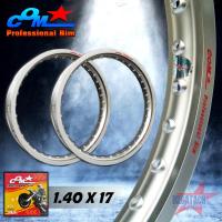ราคา วงล้ออลูมิเนียม COM ล้อคอม 1.40 X 17 สีเงิน ขอบเรียบ กล่องเหลือง ล้อคอมโปร COM PROFESSINAL RIM ขนาด 1.40 ล้อขอบ17 ของแท้ (40751798108)