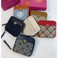 ราคา กระเป๋าสตางค์สตรี Jacquard Bifold Tory Burch กระเป๋าใส่บัตรกระเป๋าสตางค์กระเป๋าสตางค์เหรียญ (27400066654)