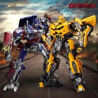 ราคา 30 ซม. Transformers Optimus Prime รูปของเล่นหุ่นยนต์ Bumblebee Transformable Action Figure ของเล่น (27392757379)