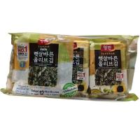 ราคา ยังบัน สาหร่ายเกาหลี สาหร่ายทะเลคุณภาพสูง ปรุงรสด้วยน้ำมันมะกอก และน้ำมันทานตะวัน Yangban (15250817670)